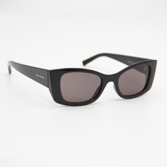 NEW SAINT LAURENT SL593 001 WOMEN BLACK BROWN SUNGLASSES SL 593 - Picture 5 of 11